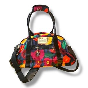 Women’s Betsey Johnson Jewel Floral Wheeled Weekender Bag